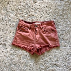 Coral Bullhead High Waisted Shorts